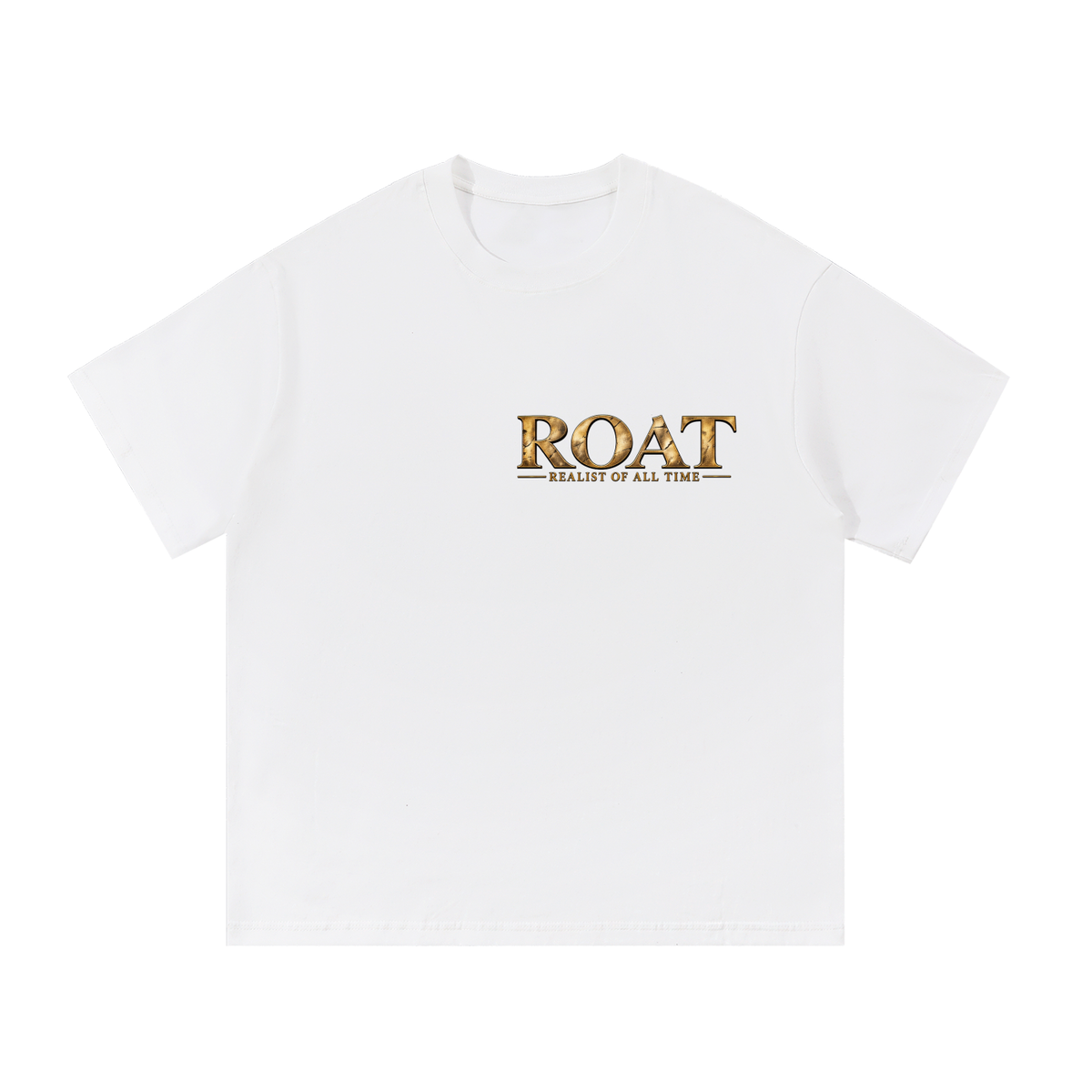 Front & Back-ROAT – Realist of All Time Heavyweight Cotton T-Shirt