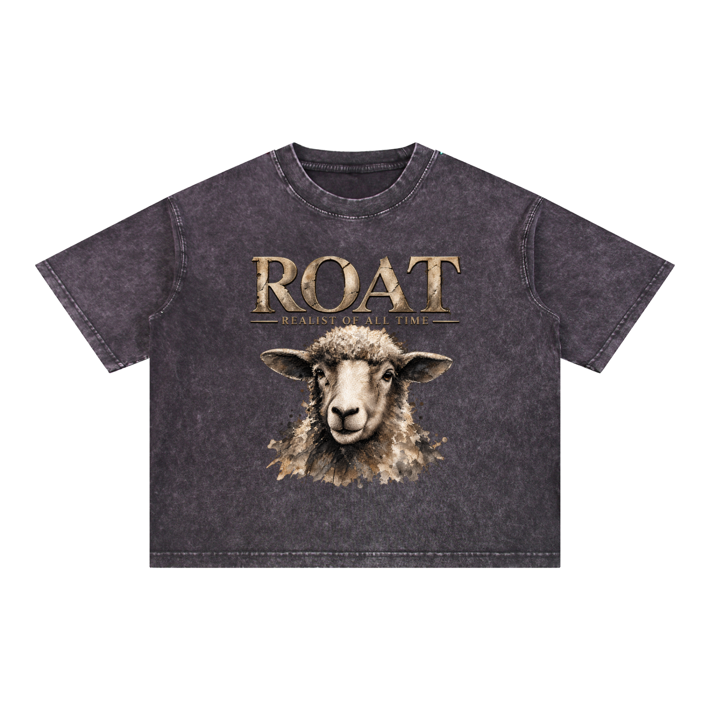ROAT – Realist of All Time Mineral Wash Boxy Cotton T-Shirt