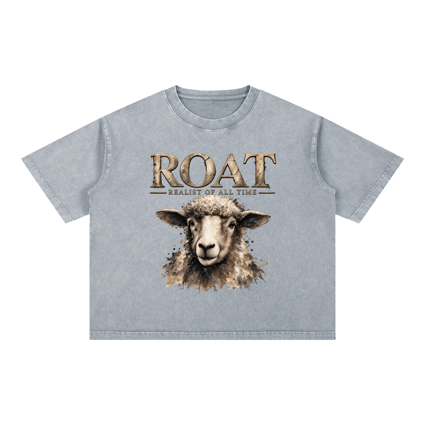 ROAT – Realist of All Time Mineral Wash Boxy Cotton T-Shirt