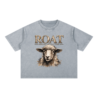 ROAT – Realist of All Time Mineral Wash Boxy Cotton T-Shirt