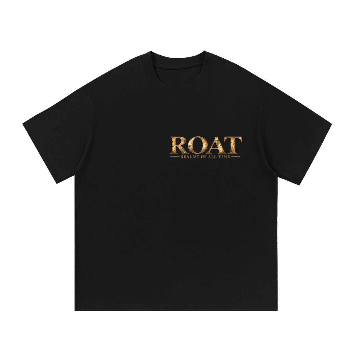 Front & Back-ROAT – Realist of All Time Heavyweight Cotton T-Shirt