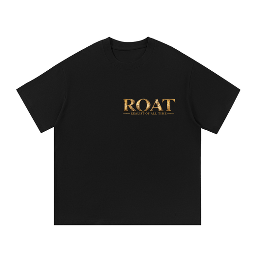 Front & Back-ROAT – Realist of All Time Heavyweight Cotton T-Shirt