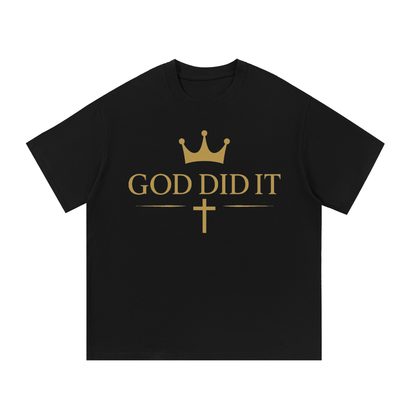 God Did It Signature Line Essential Cotton T-Shirt