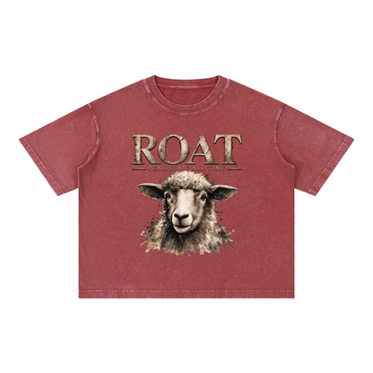 ROAT – Realist of All Time Mineral Wash Boxy Cotton T-Shirt