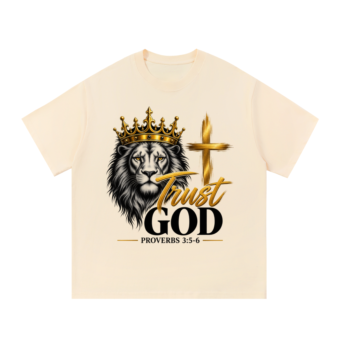 God Did It: Trust God – Proverbs 3:5–6 Premium Heavyweight T-Shirt