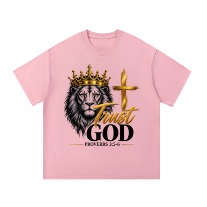 God Did It: Trust God – Proverbs 3:5–6 Premium Heavyweight T-Shirt