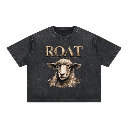 ROAT – Realist of All Time Mineral Wash Boxy Cotton T-Shirt