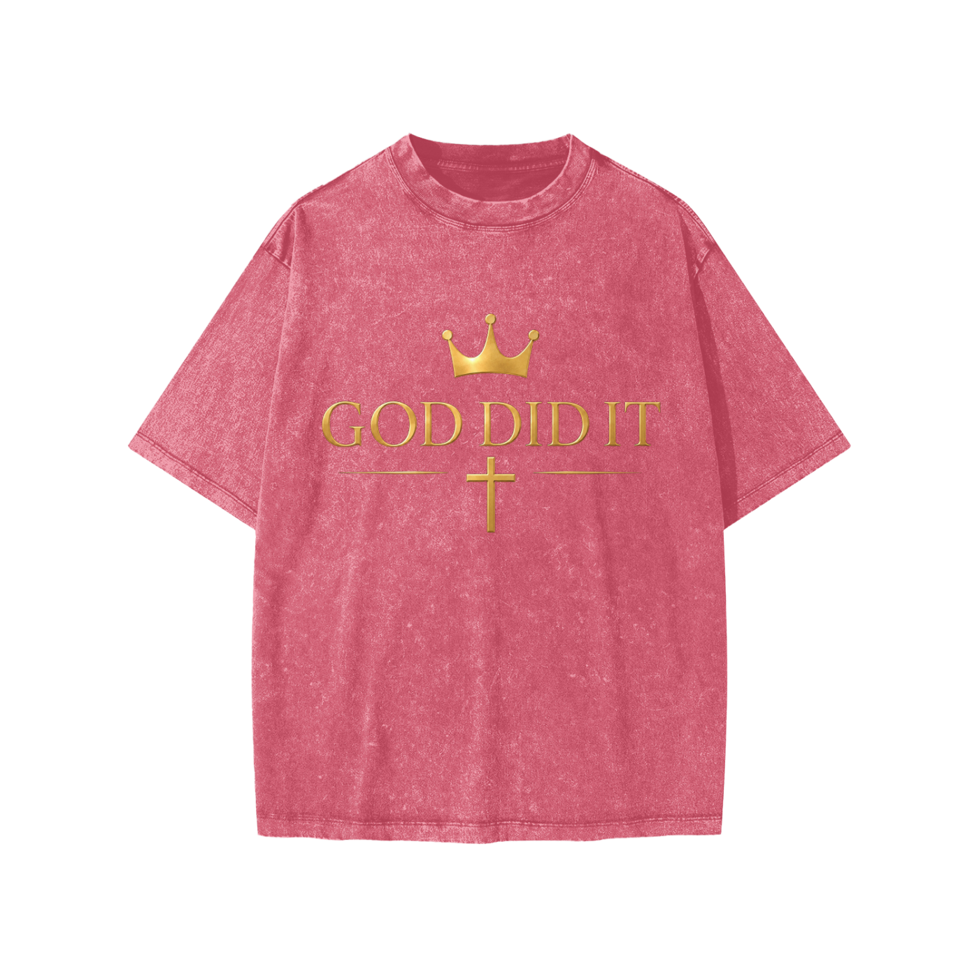 God Did It-Snow Washed Kids' T-Shirt