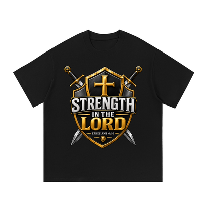 God Did It: Strength in the Lord – Ephesians 6:10 Premium Heavyweight T-Shirt