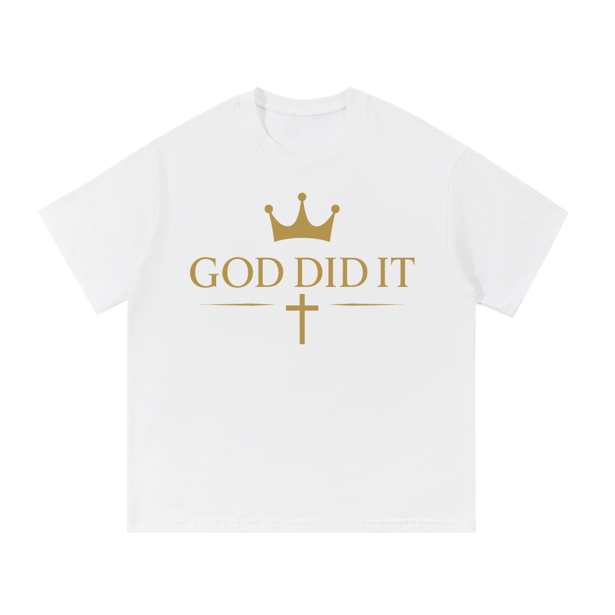 God Did It Signature Line Essential Cotton T-Shirt