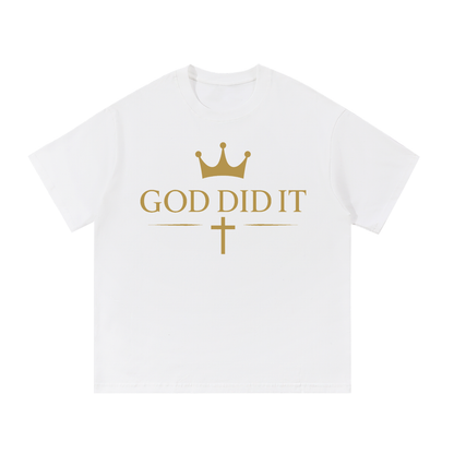God Did It Signature Line Essential Cotton T-Shirt