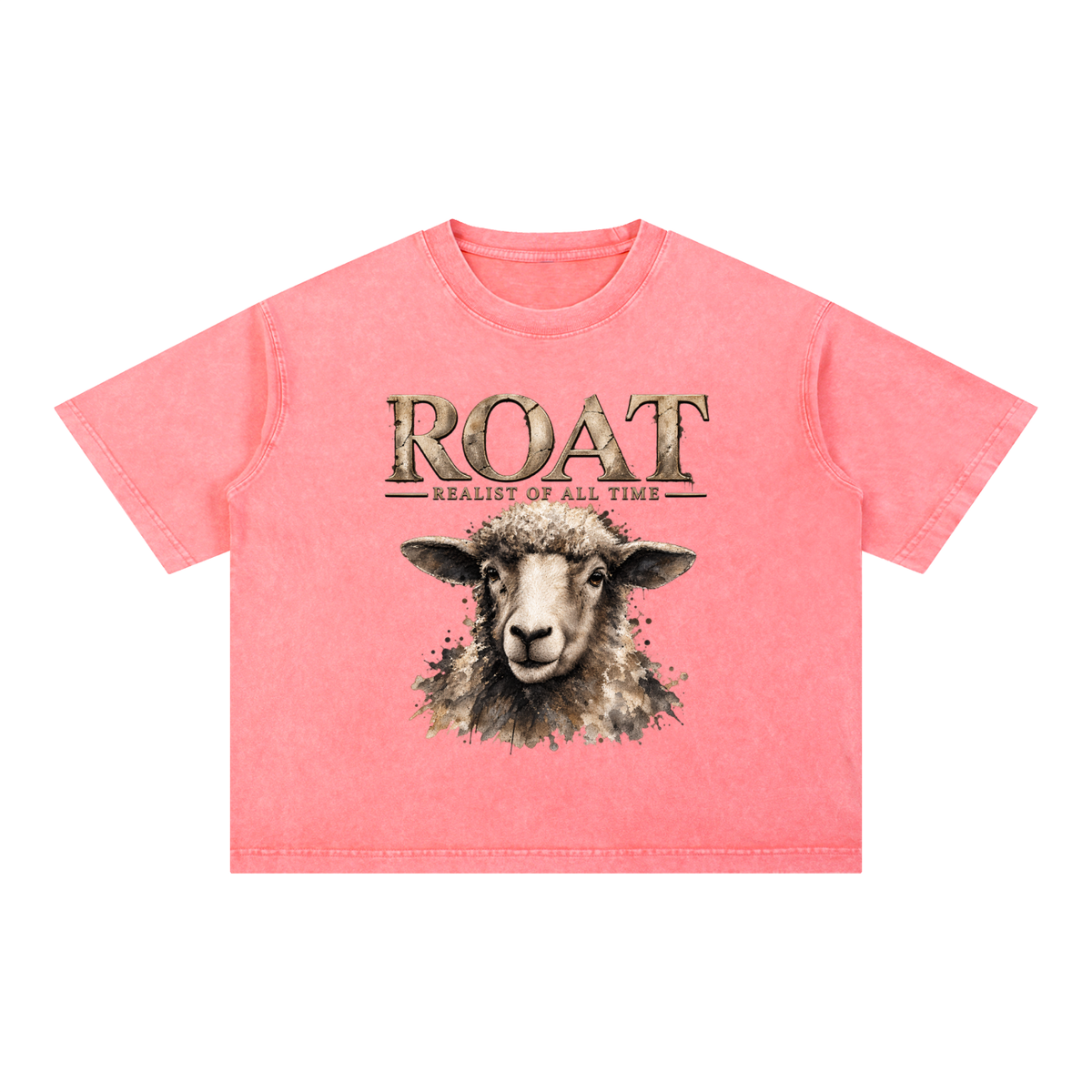 ROAT – Realist of All Time Mineral Wash Boxy Cotton T-Shirt