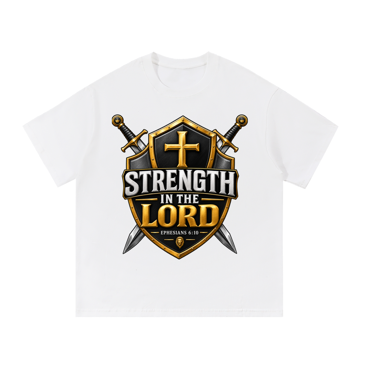God Did It: Strength in the Lord – Ephesians 6:10 Premium Heavyweight T-Shirt