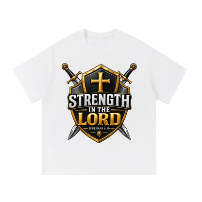 God Did It: Strength in the Lord – Ephesians 6:10 Premium Heavyweight T-Shirt