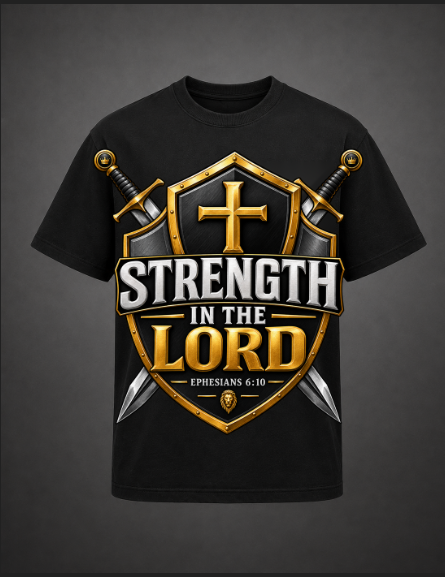 God Did It: Strength in the Lord – Ephesians 6:10 Premium Heavyweight T-Shirt