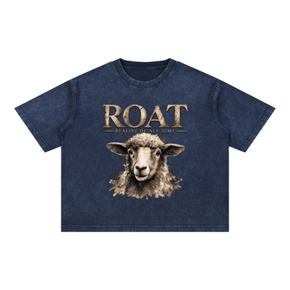 ROAT – Realist of All Time Mineral Wash Boxy Cotton T-Shirt