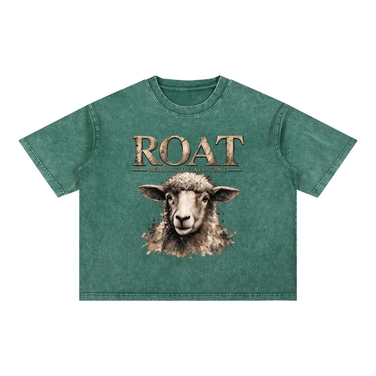 ROAT – Realist of All Time Mineral Wash Boxy Cotton T-Shirt