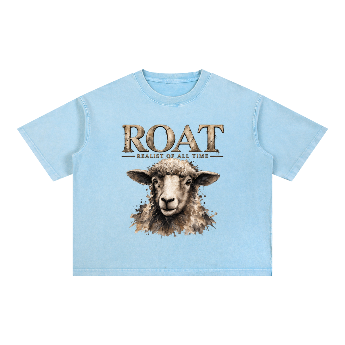 ROAT – Realist of All Time Mineral Wash Boxy Cotton T-Shirt