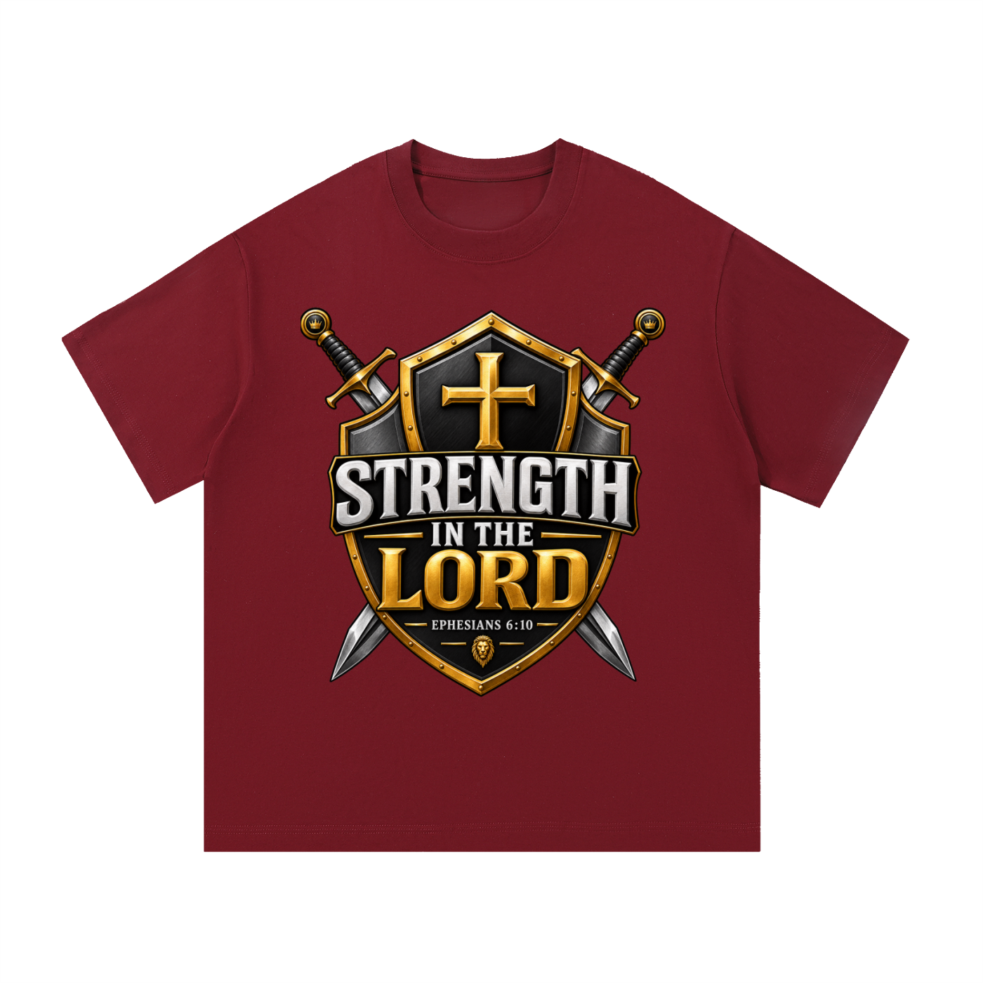 God Did It: Strength in the Lord – Ephesians 6:10 Premium Heavyweight T-Shirt