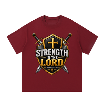 God Did It: Strength in the Lord – Ephesians 6:10 Premium Heavyweight T-Shirt