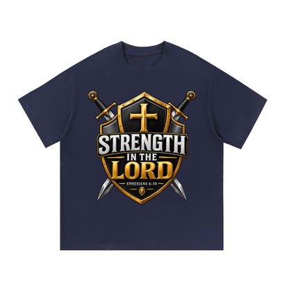 God Did It: Strength in the Lord – Ephesians 6:10 Premium Heavyweight T-Shirt