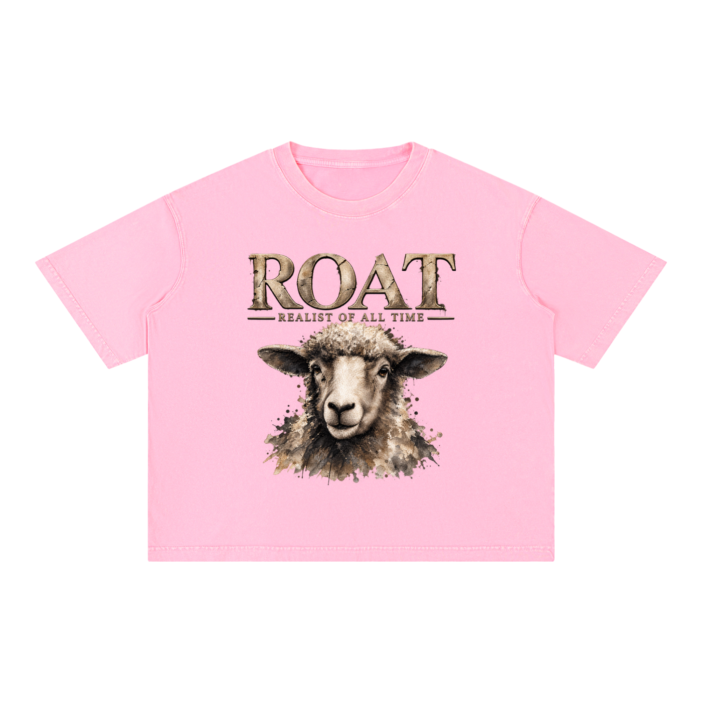 ROAT – Realist of All Time Mineral Wash Boxy Cotton T-Shirt