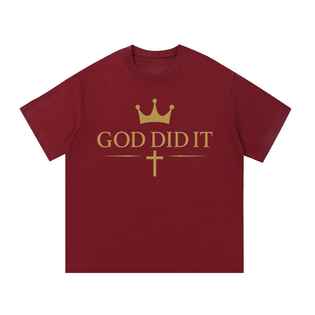 God Did It Signature Line Essential Cotton T-Shirt